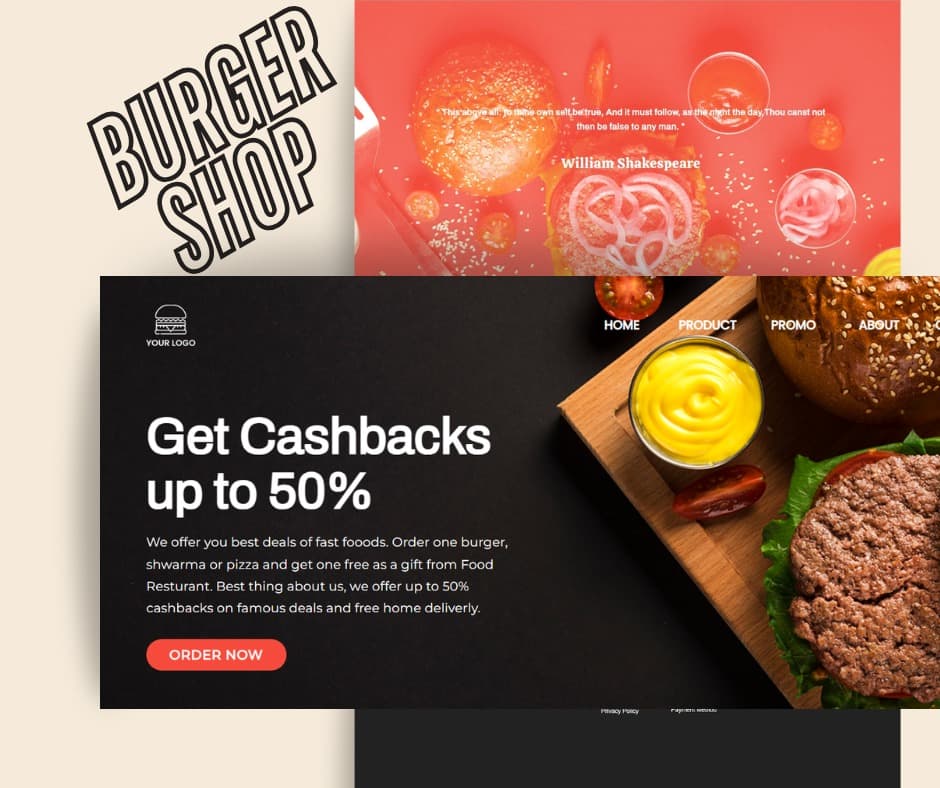 A visually rich, high-performance web interface designed for modern restaurant branding.